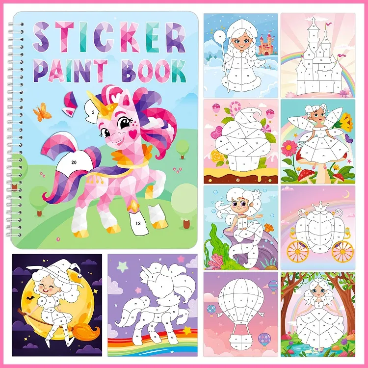 Sticker paint books