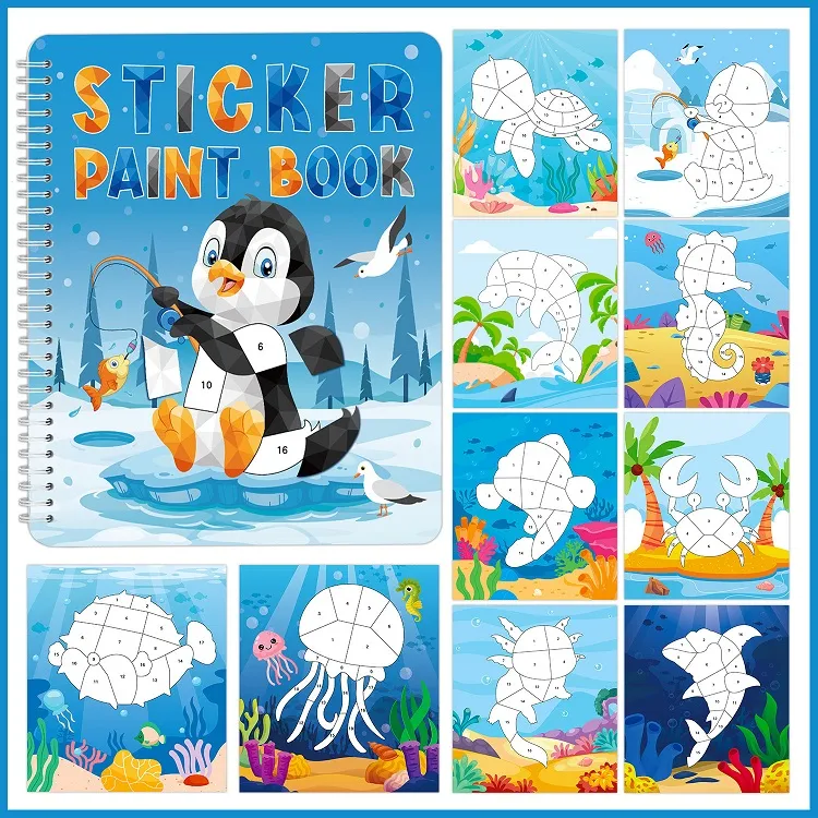 Sticker paint books