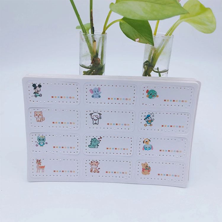 Cartoon Name Stickers for Kids
