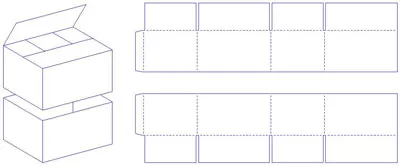 Corrugated cardboard box