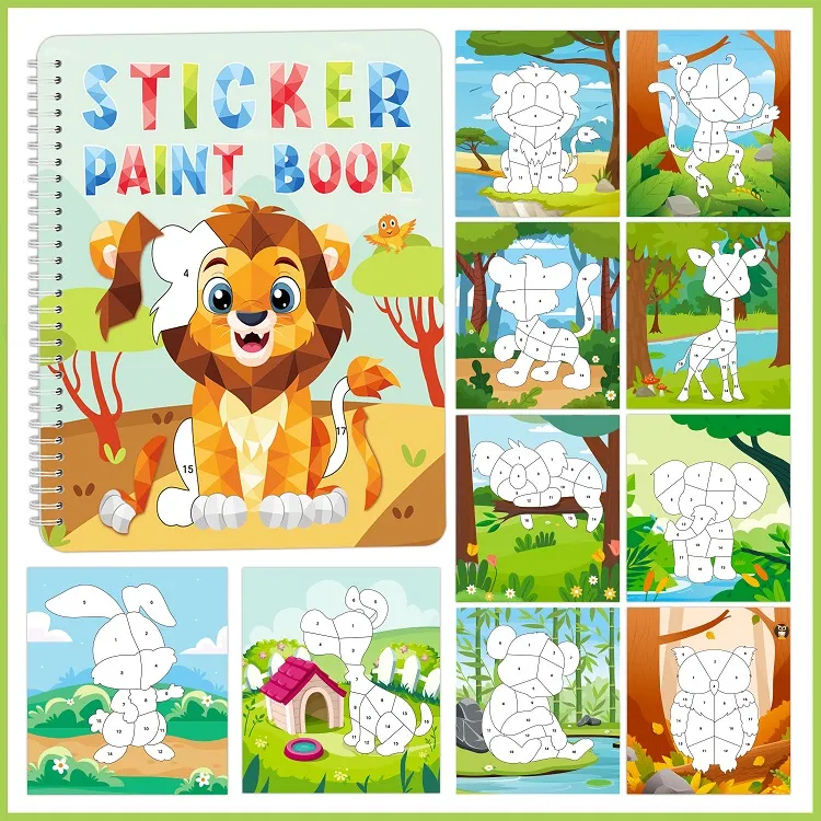 Sticker paint books