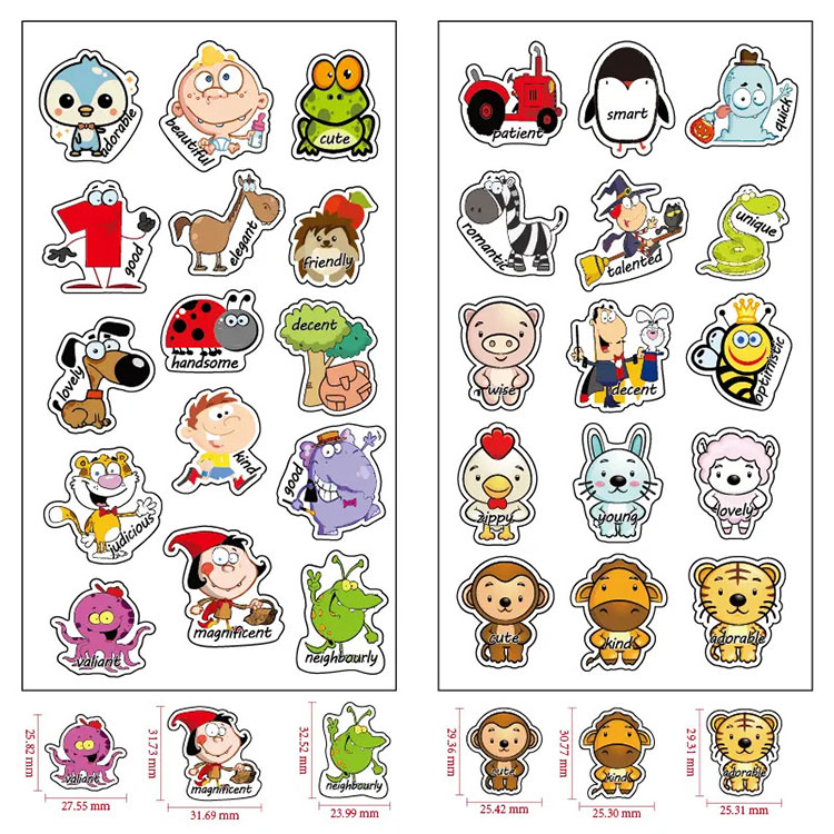 Cartoon Reward Stickers