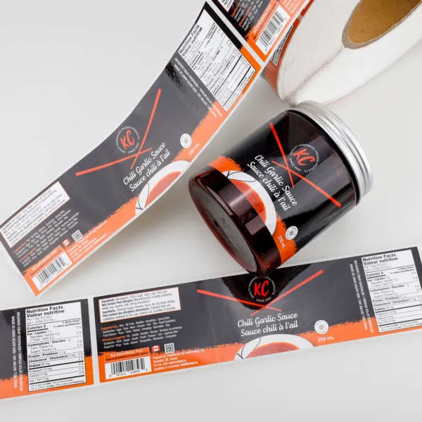 Sauce Bottle Label