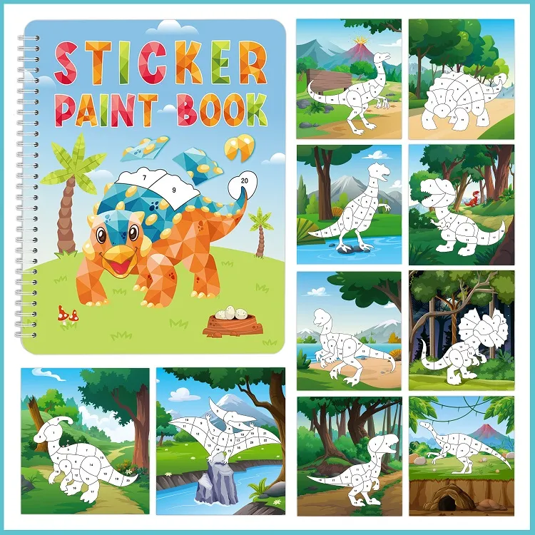 Sticker paint books