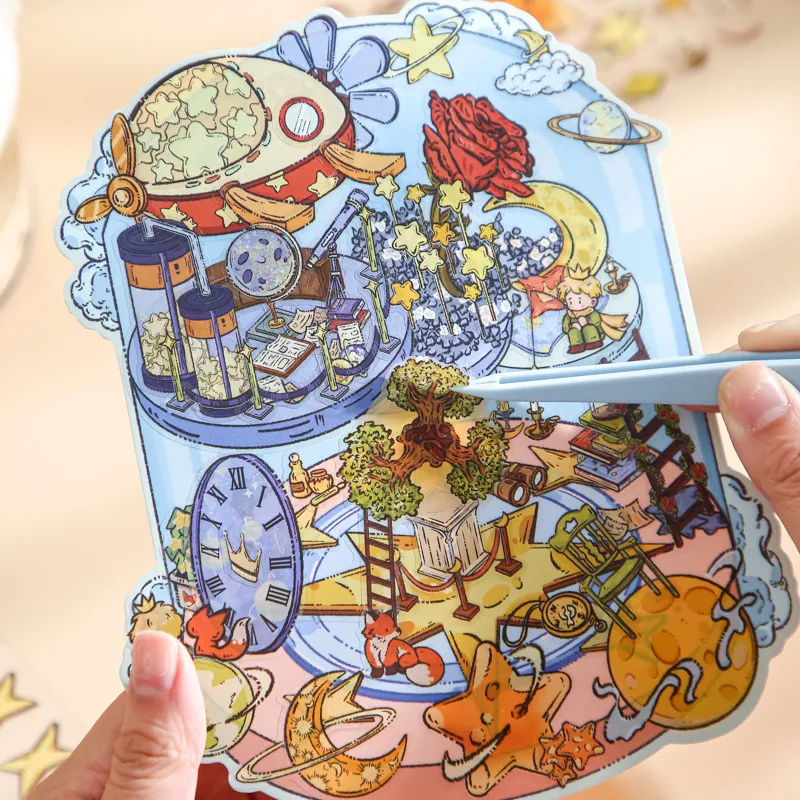Cartoon landscape sticker