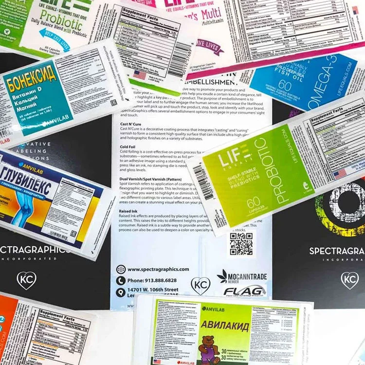 Nutraceutical and Supplement Labels