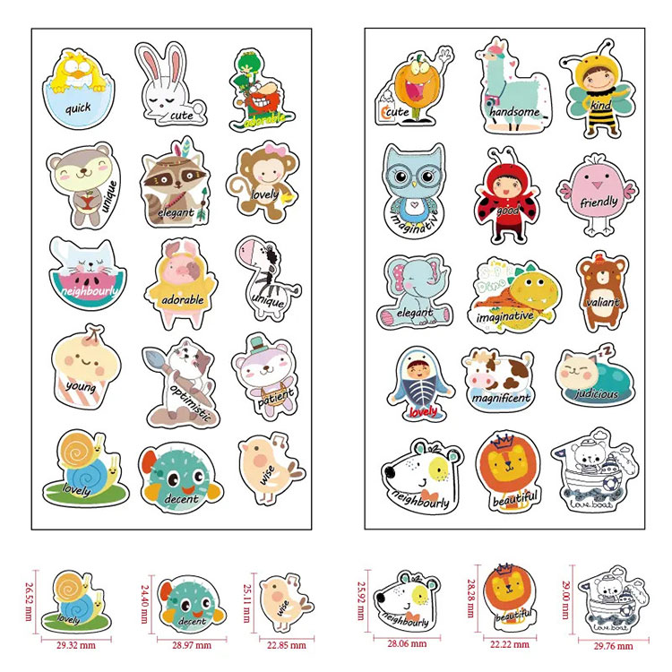Cartoon Reward Stickers